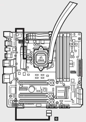CORSAIR Hydro - Connect Pump to USB Header 2