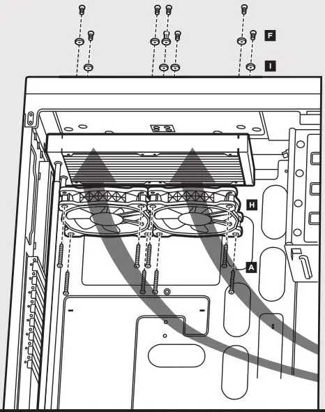 CORSAIR Hydro - Install the Fans and Radiator 2