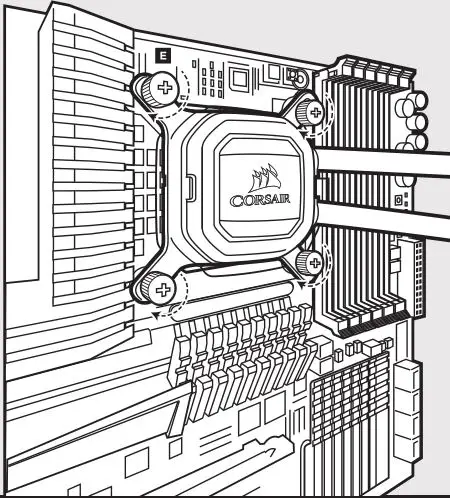 CORSAIR Hydro - Installing the Pump Unit