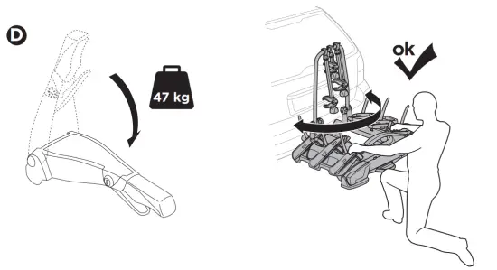 THULE-926-VeloCompact-Tow-Bar-Mounted-Bike-Carrier-Installation-Assembly