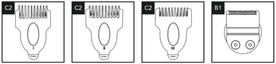 PROZIS REY Clipper and Trimmer Set for Hair and Beard - Beard trimmer