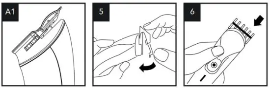 PROZIS REY Clipper and Trimmer Set for Hair and Beard - Cutting hair