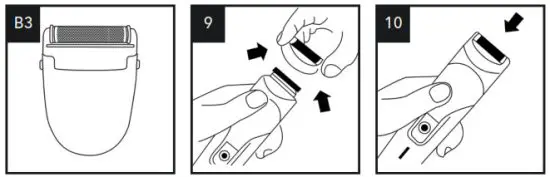 PROZIS REY Clipper and Trimmer Set for Hair and Beard - Mini shaver