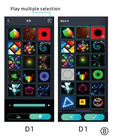 IDEAL LED Curtain Lamp Bluetooth Magic String Lights 9