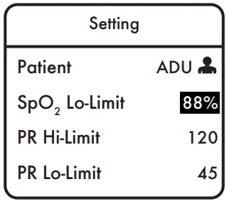 CMI HEALTH PC 66H Handheld Pulse Oximeter - change default