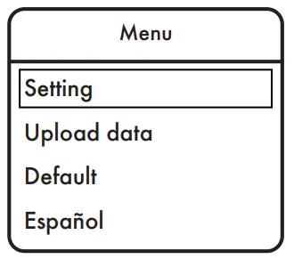 CMI HEALTH PC 66H Handheld Pulse Oximeter - menu screen