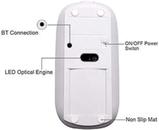 AMERTEER B07XQ9L1HJ Wireless Mouse Portable Mobile Optica - Mouse