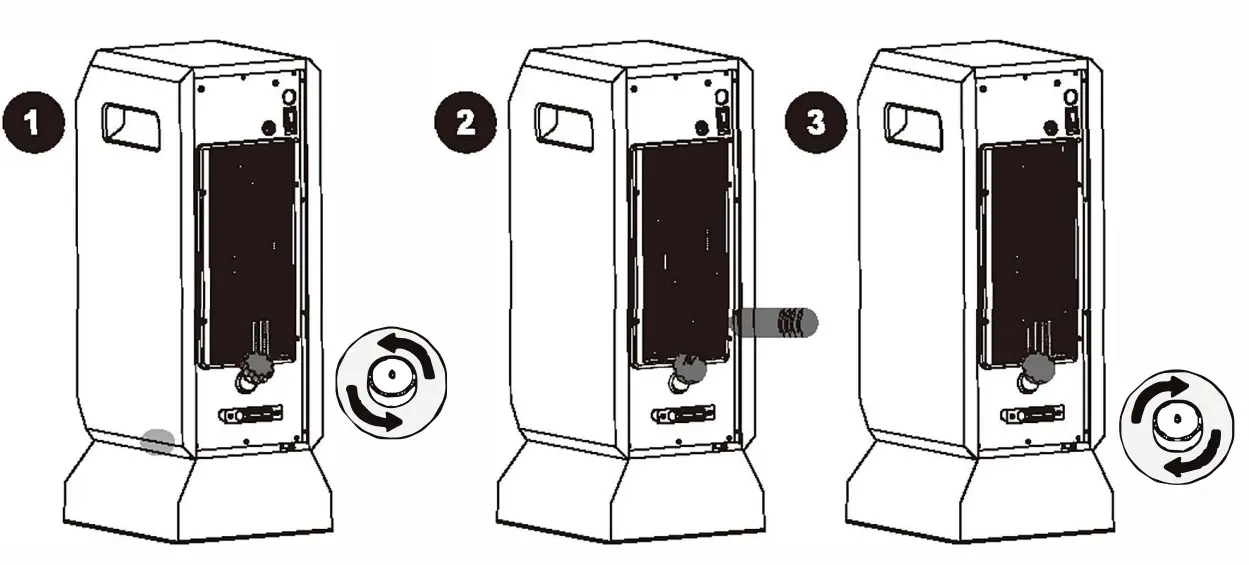COSTWAY EP23758 1500W 12H Timer Remote Control Electric Space Heater User Manual - Adding Water to the humidification tank