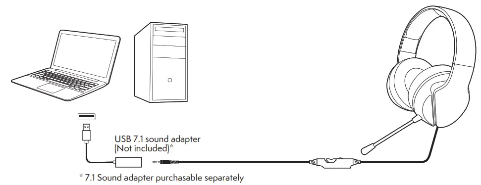 NiTHO SND JNPS WB Stereo Gaming Headset with Adjustable Microphone - Adapter PC