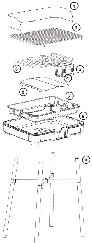 KLARSTEIN 10033343 Grillkern Electric Grill-FIG1