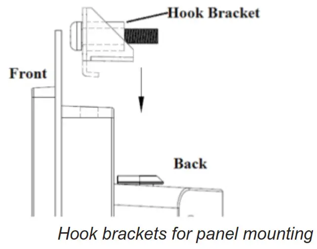 Intesis Universal Ir Air Conditioner Interface --- Hook brackets for panel mounting