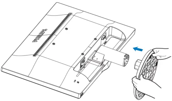 PHILIPS 193V5LSB2 LCD Monitor - base stand