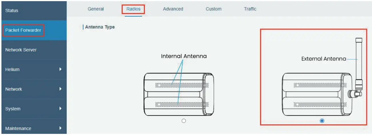 Antenna Type Selection