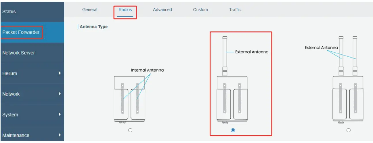 Antenna Type Selection