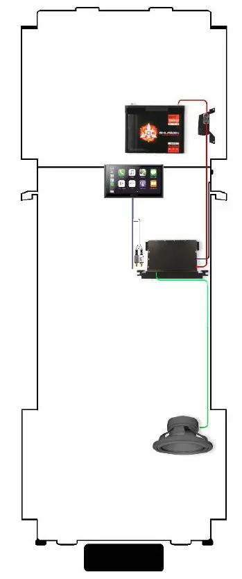 Metra JP-18AMP-1 Subwoofer Amplifier Installation kit-fig16
