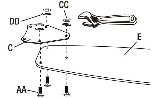 Attaching the fan blades
