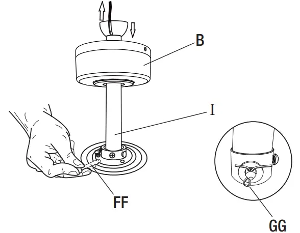 Installing the fan body