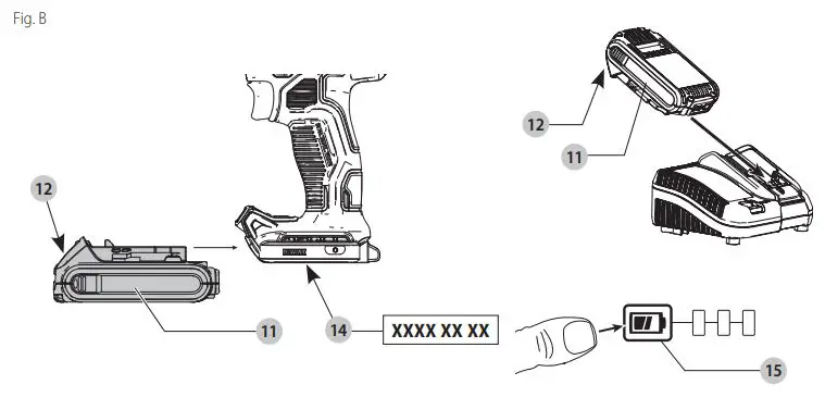 DEWALT DCD800 Brushless Cordless 1 2 in. Drill Driver Kit Instruction Manual - fig B