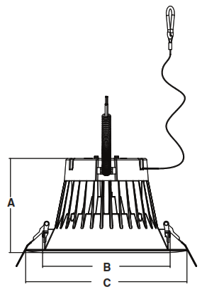 MaxLiTe RCF832WCSDW Universal Downlight - fig