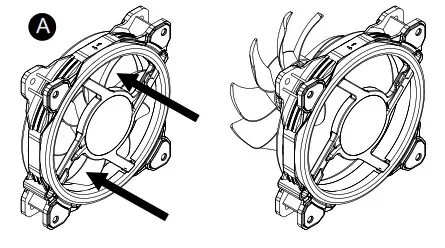 thermaltake CL F137 PL12SW A Swafan 12 RGB Radiator Fan - Installation Guide 2