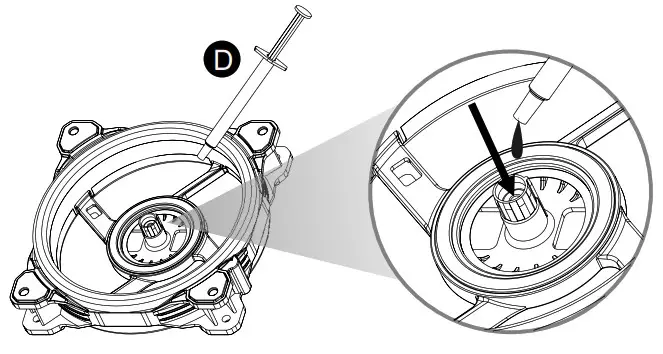 thermaltake CL F137 PL12SW A Swafan 12 RGB Radiator Fan - Oil Setup Guide