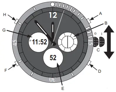 Stauer 20410 Colossus Hybrid Chronograph - fig 1