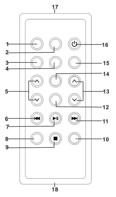 JVC RD E661W DAB Portable CD Player - REMOTE CONTROL