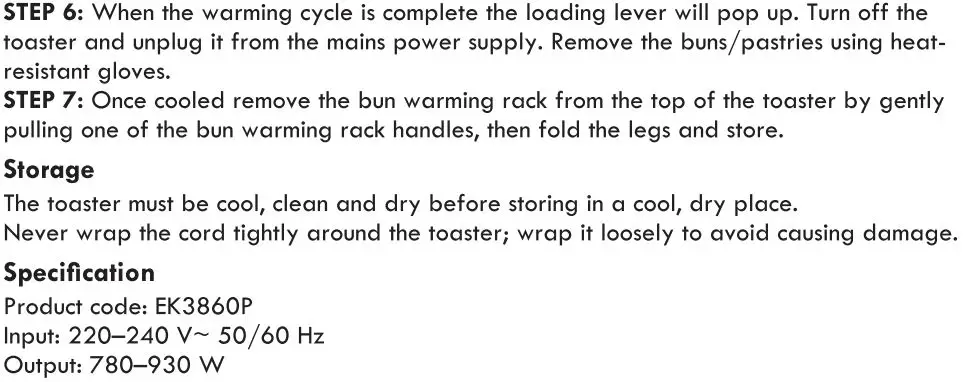 PROGRESS CHEVRON 2-Slice Toaster Instruction Manual - Using the 2-slice Toaster text