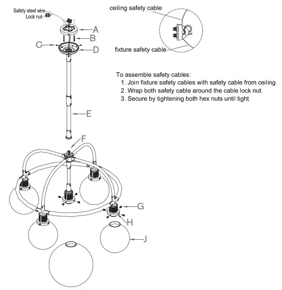 RALPH LAUREN IG RL5470NBWG McCarren Single Tier Chandelier - overview