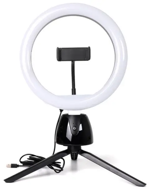 anko 43154227 10 inch Ring Light with Small Tripod
