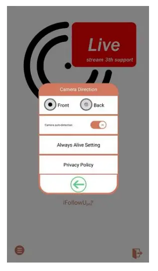 APP operation screen