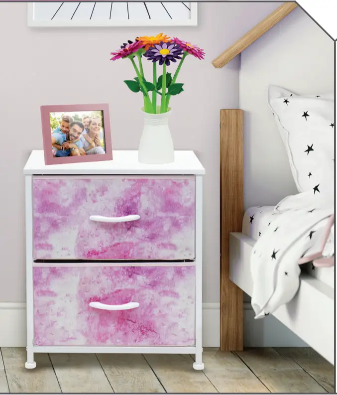 SORBUS DRW 2D TID2 2 Drawers Storage Dresser - Figure