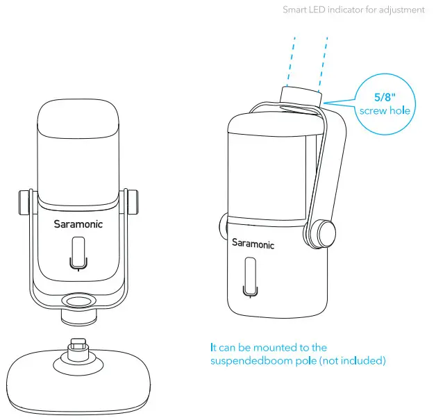 Saramonic SR-MV2000 USB Multicolor - base