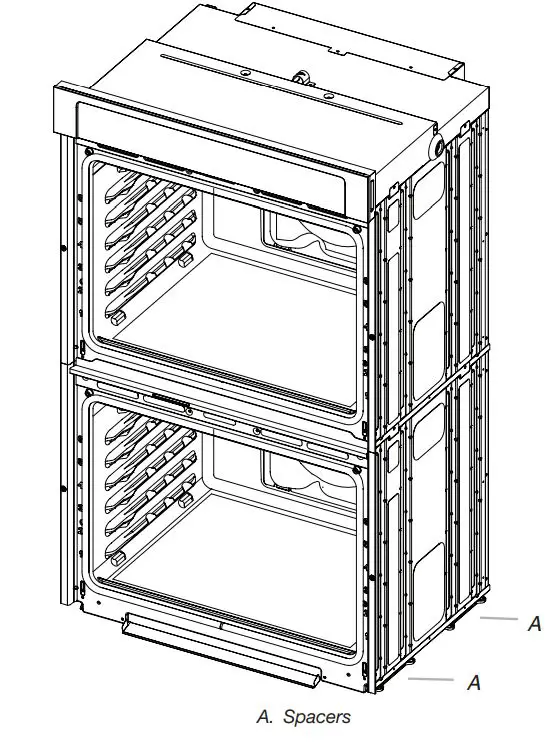 KitchenAid 27 Inch and 30 Inch Electric Single and Double Built In Oven Flush Installation Guide - Double Ovens