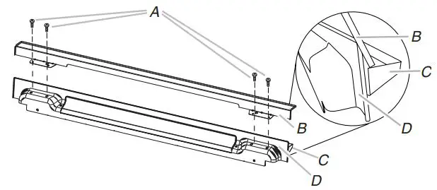 KitchenAid 27 Inch and 30 Inch Electric Single and Double Built In Oven Flush Installation Guide - Install the deflector bracket