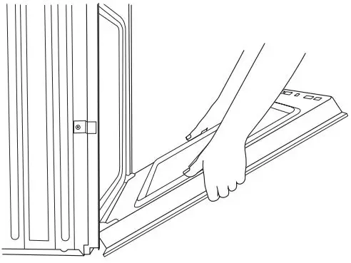 KitchenAid 27 Inch and 30 Inch Electric Single and Double Built In Oven Flush Installation Guide - Partially close the door to engage the door latch locks