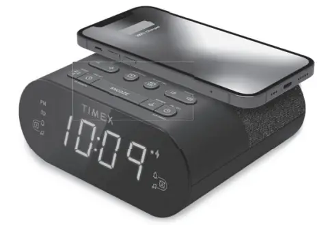 Timex TW500 Wireless Charging Alarm Clock Radio (2)