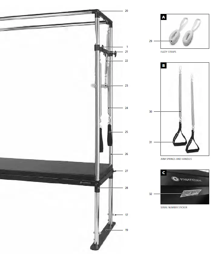 merrithew ST01003 Cadillac Trapeze Table 2