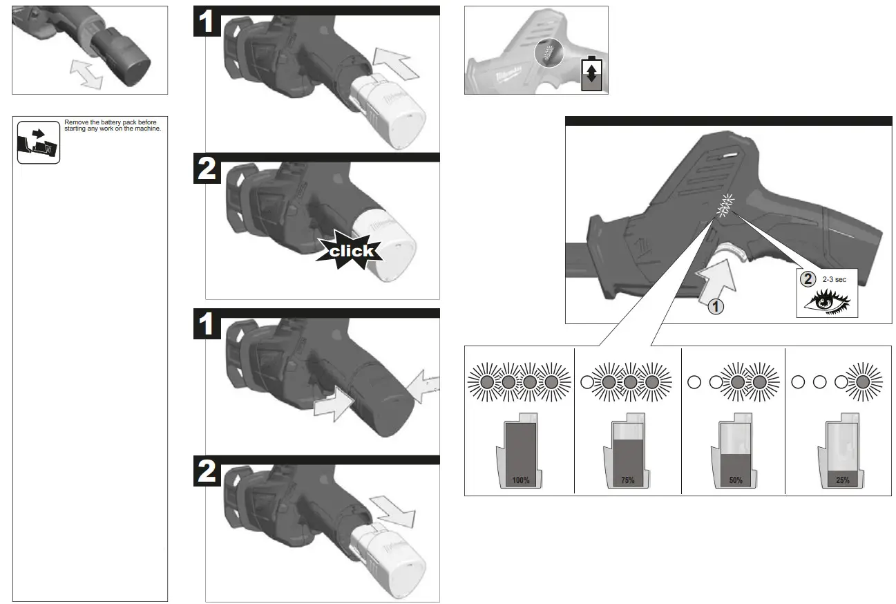 milwaukee C12 HZ Cordless Reciprocating Saw - Figure 2