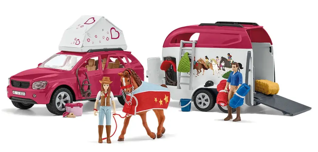 Schleich-42535-Horse-Club-Horse-Adventures-with-Car-and-Trailer-Product-Image
