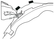 Installation in the Front Padding Figure 1