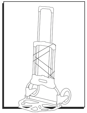 ULINE H-1201 Folding Hand Truck 175 LB. Capacity - Cover