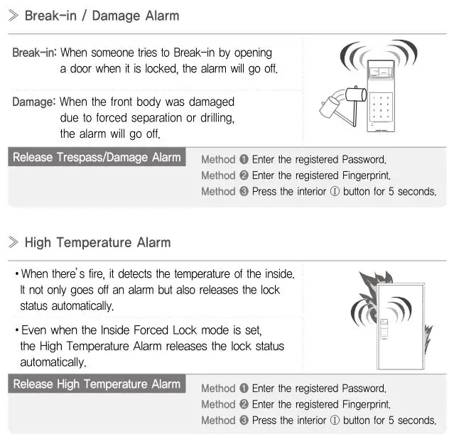 Yale YDR4110 Smart Door Lock - Alarm Feature