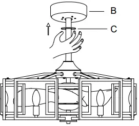WAREHOUSE DW01W05MB 25 Inch Ceiling Fan-FIG15