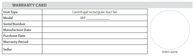VENTS VKP Centrifugal Rectangular Duct Fan fig 17