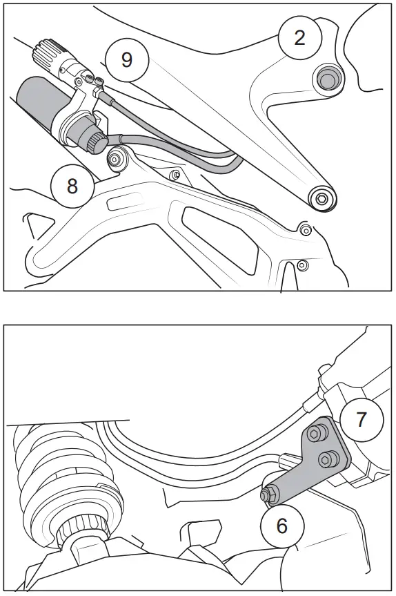 OHLINS DU 125 Shock Absorber for Ducati Monster - fig 1