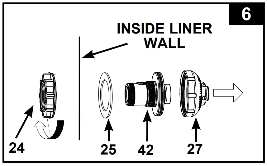 Pool Inlet - Nozzle & Plunger Valve Setup