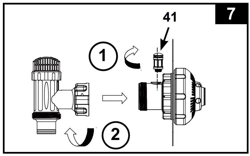Pool Inlet - Nozzle & Plunger Valve Setup