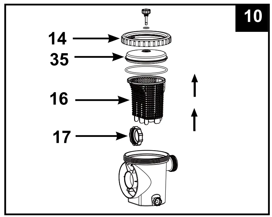 Motor pre-filtering assembly setup