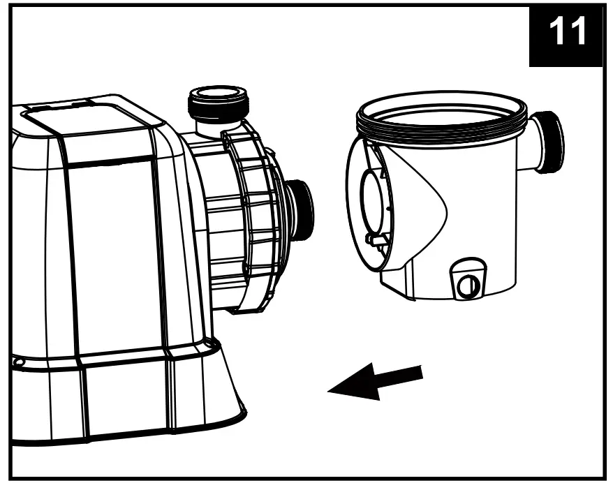 Motor pre-filtering assembly setup